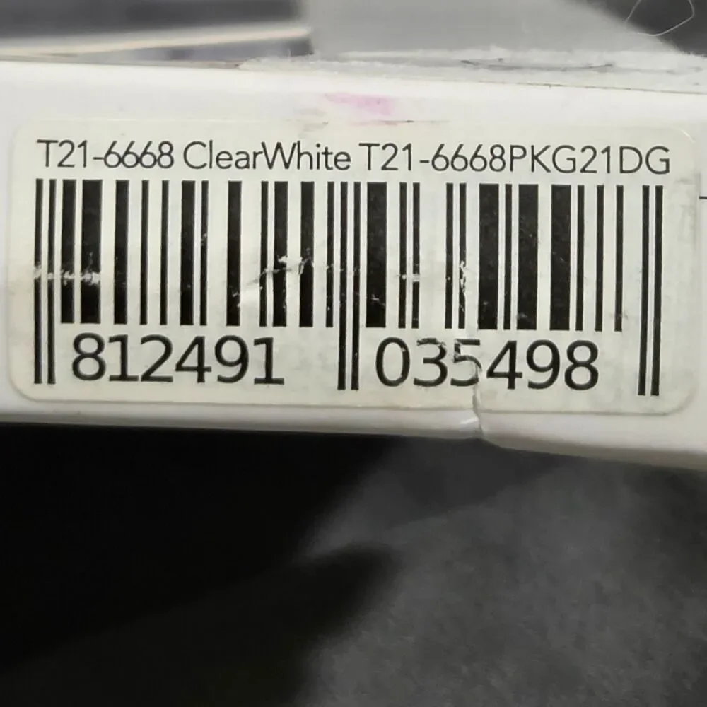New tech21 T21-6668 EvoEdge Flex Shock Case for Samsung Galaxy S9 Clear White